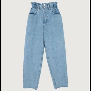 OAK + FORT High Waist Paperbag Jeans